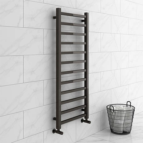 Brooklyn Square 1200 x 500mm Black Nickel Heated Towel Rail 3 Brooklyn Square 1200 x 500mm Black Nickel Heated Towel Rail