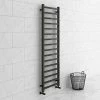 Brooklyn Square 1600 x 500mm Black Nickel Heated Towel Rail -Radiators Shop BN165TR prod