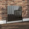 Urban Black Nickel Horizontal H600 x W604mm Radiator - Single Panel -Radiators Shop BN600X604DR p