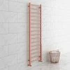 Brooklyn 1600 x 500mm Rose Gold Straight Heated Towel Rail
