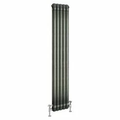 Buxton 1800 x 318mm Raw Metal (Lacquered) 2 Column Vertical Radiator -Radiators Shop BRM183 nwd1 460