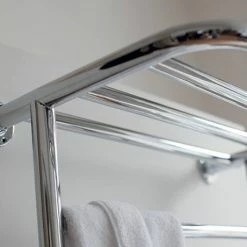 Burlington Strand Chrome Traditional Radiator and Angled Valves -Radiators Shop BUR STRAND VALV D2 460