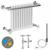 Bromley Traditional Wall Hung Towel Rail Radiator (incl. Valves + Electric Heating Kit) -Radiators Shop Bromley Traditional Wall Hung Towel Rail Radiator Inc Valves p