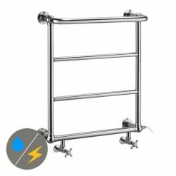 Burlington Traditional Full Cleaver Radiator (inc. Valves + Electric Heating Kit)