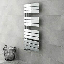 Delta Chrome Designer Heated Towel Rail 1080 x 550mm