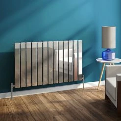 Urban Horizontal Radiator - Chrome - Single Panel (H600xW984mm)