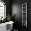 Diamond Heated Towel Rail - 400mm x 1600mm - Chrome - Straight
