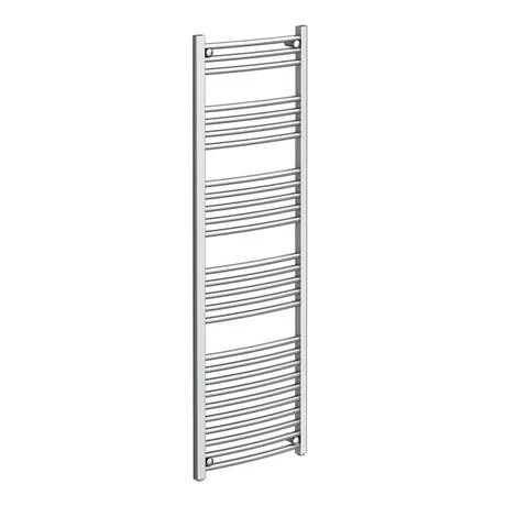 Diamond Curved Heated Towel Rail - W500 x H1600mm - Chrome 4 Diamond Curved Heated Towel Rail - W500 x H1600mm - Chrome - Image 2