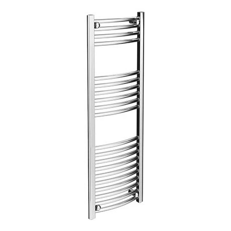 Diamond Curved Heated Towel Rail - W400 x H1200mm - Chrome 3 Diamond Curved Heated Towel Rail - W400 x H1200mm - Chrome