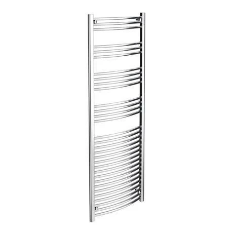 Diamond Curved Heated Towel Rail - W600 x H1800mm - Chrome 3 Diamond Curved Heated Towel Rail - W600 x H1800mm - Chrome