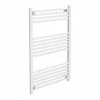 Diamond Heated Towel Rail - W600 x H1000mm - White - Straight -Radiators Shop COL064 p 460