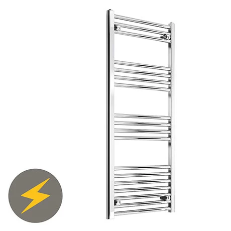 Reina Capo H1600 x W600mm Chrome Flat Electric Towel Rail 3 Reina Capo H1600 x W600mm Chrome Flat Electric Towel Rail