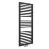 Cruze Designer Heated Towel Rail - Matt Black (1228 x 500mm) -Radiators Shop CRZTR125 l 670
