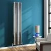 Metro Vertical Radiator - Chrome - Single Panel (H1800 x W354mm)