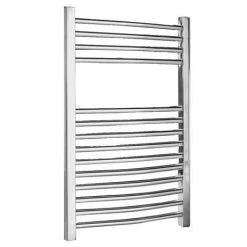 Chrome Curved Ladder Heated Towel Rail 500 x 700mm - MTY066