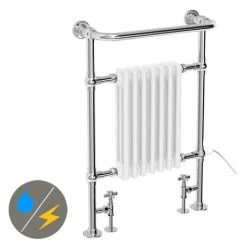 Radiators Shop 36 Chatsworth Savoy Traditional Towel Rail (incl. Valves + Electric Heating Kit)
