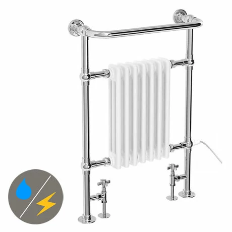 Chatsworth Savoy Traditional Towel Rail (incl. Valves + Electric Heating Kit) 3 Chatsworth Savoy Traditional Towel Rail (incl. Valves + Electric Heating Kit)