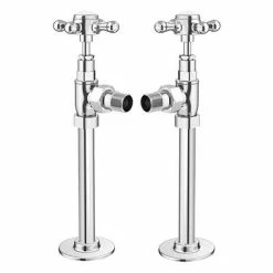 Maine 642 x 720mm Traditional Towel Rail (incl. Valves + Electric Heating Kit) -Radiators Shop ERD06 EHK DETAIL1 460