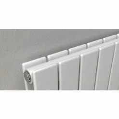 Reina Flat Horizontal Double Panel Designer Radiator - White -Radiators Shop Flat Double ProfileN 460