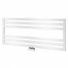 Asquiths Mineral White H500 x W1200mm Flat Tube Horizontal Radiator - HEB0105