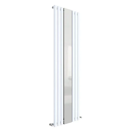 Hudson Reed Revive 1800 x 499mm Single Panel Designer Radiator with Mirror - Gloss White - HL330 3 Hudson Reed Revive 1800 x 499mm Single Panel Designer Radiator with Mirror - Gloss White - HL330