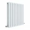 Hudson Reed Revive 600 x 586mm Horizontal Double Panel Radiator - Gloss White - HL338D -Radiators Shop HL338D P