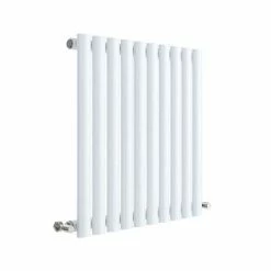 Hudson Reed Revive 600 x 586mm Horizontal Single Panel Radiator - Gloss White - HL338