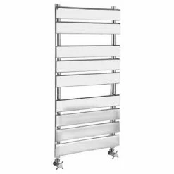 Radiators Shop 20 Hudson Reed - Piazza 9 Bar Heated Towel Rail 500 x 950mm - Chrome - HL382