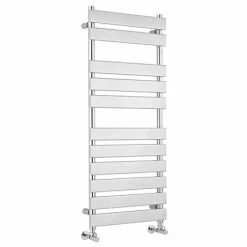 Hudson Reed Piazza 11 Bar Heated Towel Rail 1200 x 500mm - Chrome - HL396
