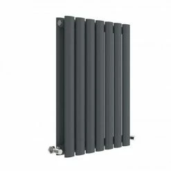 Hudson Reed Revive 600 x 412mm Horizontal Double Panel Radiator - Anthracite - HLA37D