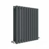 Hudson Reed Revive 600 x 586mm Horizontal Double Panel Radiator - Anthracite - HLA38D 1 Hudson Reed Revive 600 x 586mm Horizontal Double Panel Radiator - Anthracite - HLA38D -Radiators Shop HLA38D P