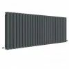 Hudson Reed Revive 600 x 1572mm Horizontal Double Panel Radiator - Anthracite - HLA42D