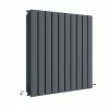 Hudson Reed Sloane 600 x 586mm Horizontal Double Panel Radiator - Anthracite - HLA55D