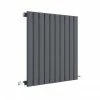 Hudson Reed Sloane 600 x 586mm Horizontal Single Panel Radiator - Anthracite - HLA55 -Radiators Shop HLA55 P