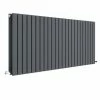 Hudson Reed Sloane 600 x 1398mm Horizontal Double Panel Radiator - Anthracite - HLA59D -Radiators Shop HLA59D P