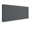 Hudson Reed Sloane 600 x 1572mm Horizontal Double Panel Radiator - Anthracite - HLA60D