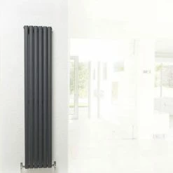 Hudson Reed Revive Double Panel Designer Radiator 1500 x 354mm - Anthracite - HLA76 7 Hudson Reed Revive Double Panel Designer Radiator 1500 x 354mm - Anthracite - HLA76 -Radiators Shop HLA76 D2 460