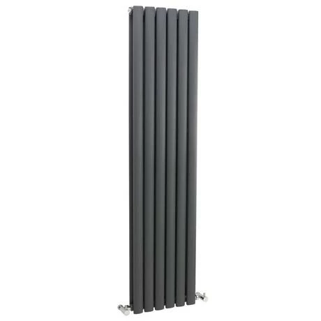 Hudson Reed Revive Double Panel Designer Radiator 1500 x 354mm - Anthracite - HLA76 3 Hudson Reed Revive Double Panel Designer Radiator 1500 x 354mm - Anthracite - HLA76