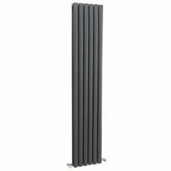 Hudson Reed Revive Double Panel Designer Radiator 1800 x 354mm - Anthracite - HLA77