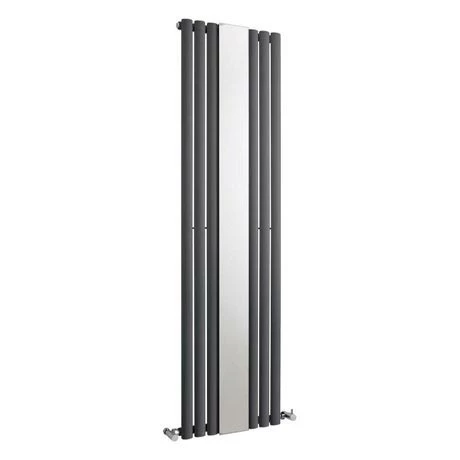 Hudson Reed Revive Single Panel Designer Radiator with Mirror - Anthracite - HLA78 3 Hudson Reed Revive Single Panel Designer Radiator with Mirror - Anthracite - HLA78