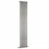 Hudson Reed Parallel 1800 x 342mm Vertical Single Panel Radiator - High Gloss Silver - HLS90 -Radiators Shop HLS90 P