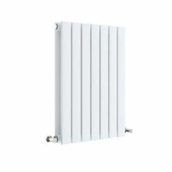 Hudson Reed Sloane 600 x 412mm Horizontal Double Panel Radiator - Satin White - HLW54D