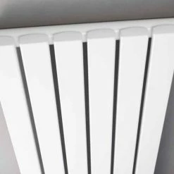 Hudson Reed Sloane 600 x 412mm Horizontal Single Panel Radiator - Satin White - HLW54 -Radiators Shop HLW56 D1 460