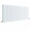 Hudson Reed Sloane 600 x 1398mm Horizontal Double Panel Radiator - Satin White - HLW59D