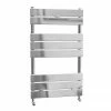 Malham Straight Flat Panel Heated Towel Rail - W500 x H840mm - Chrome -Radiators Shop HTR007 p