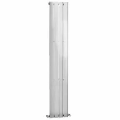 Langsett Vertical Single Flat Panel Radiator - W309 x H1800mm - Chrome -Radiators Shop HTR013 d1 460
