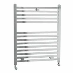 Lindley Straight Heated Towel Rail - W500 x H690mm - Chrome