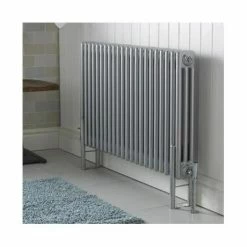 Hudson Reed Colosseum Triple Column Radiator 600 x 1011mm - High Gloss Silver - HXS06 -Radiators Shop HXS06 d1 375