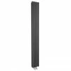 Hudson Reed - Revive Anthracite Designer Radiator - W237 x H1800mm - HRE009 -Radiators Shop Hudson Reed Revive Anthracite Designer Radiator W236 x H1800mm HRE009 p