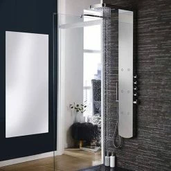 Nuie 595 x 595mm 350 Watt Infrared Heating Panel - White Satin - INF007 -Radiators Shop INF007 D3 460